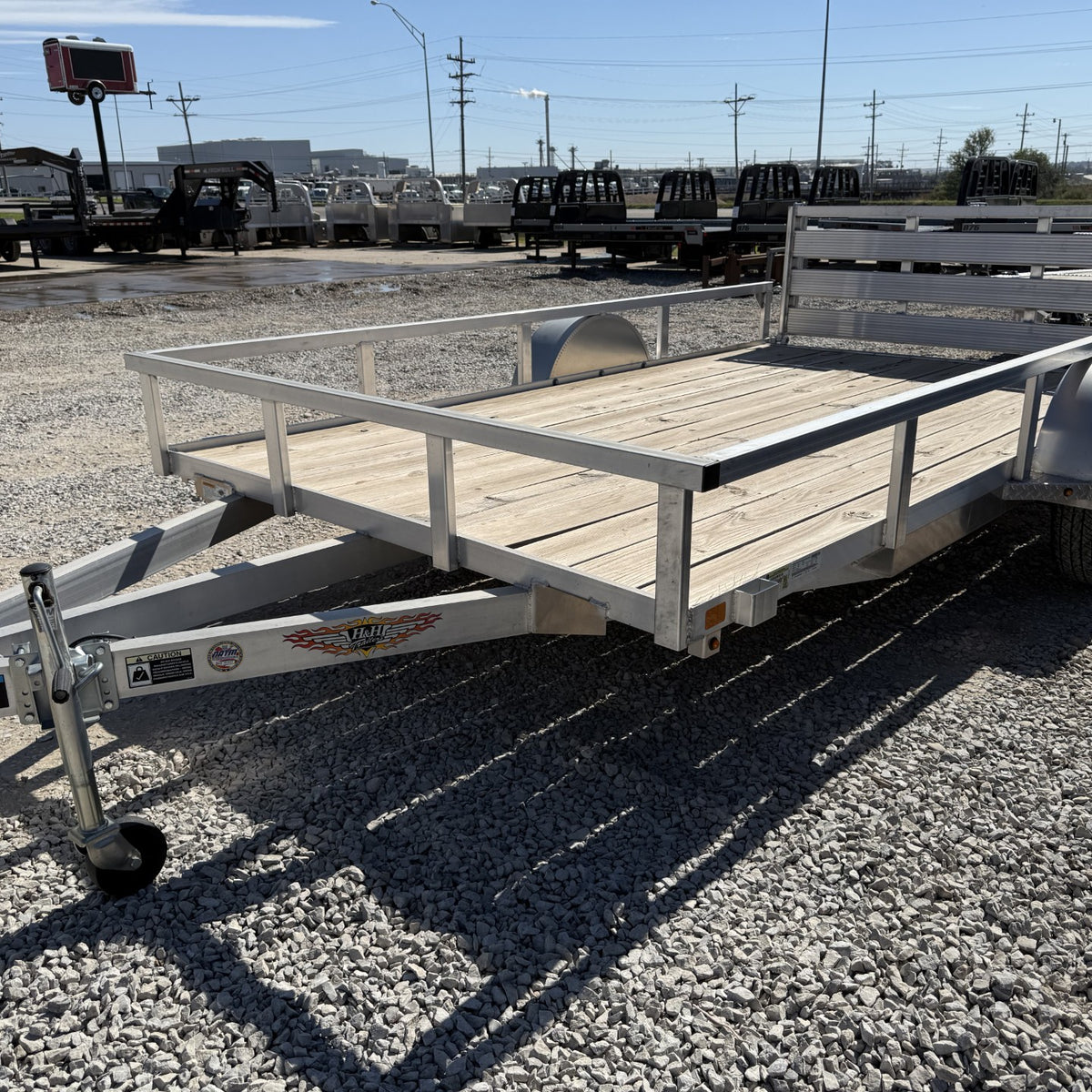 2022 H&H 82" X 12' UTILITY ALUMINUM RAIL SIDE