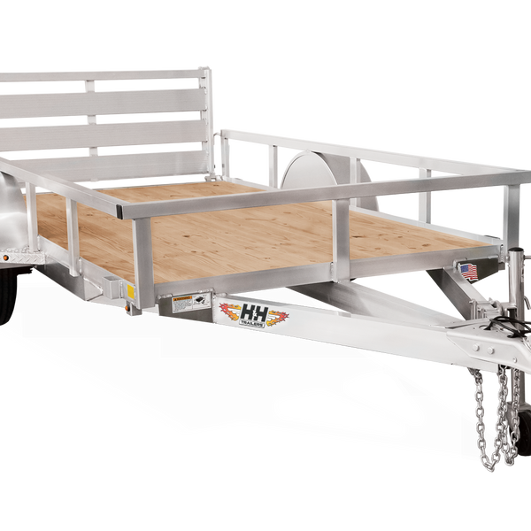 2023 H&H 72" X 12' ALUMINUM RAIL SIDE UTILITY TRAILER