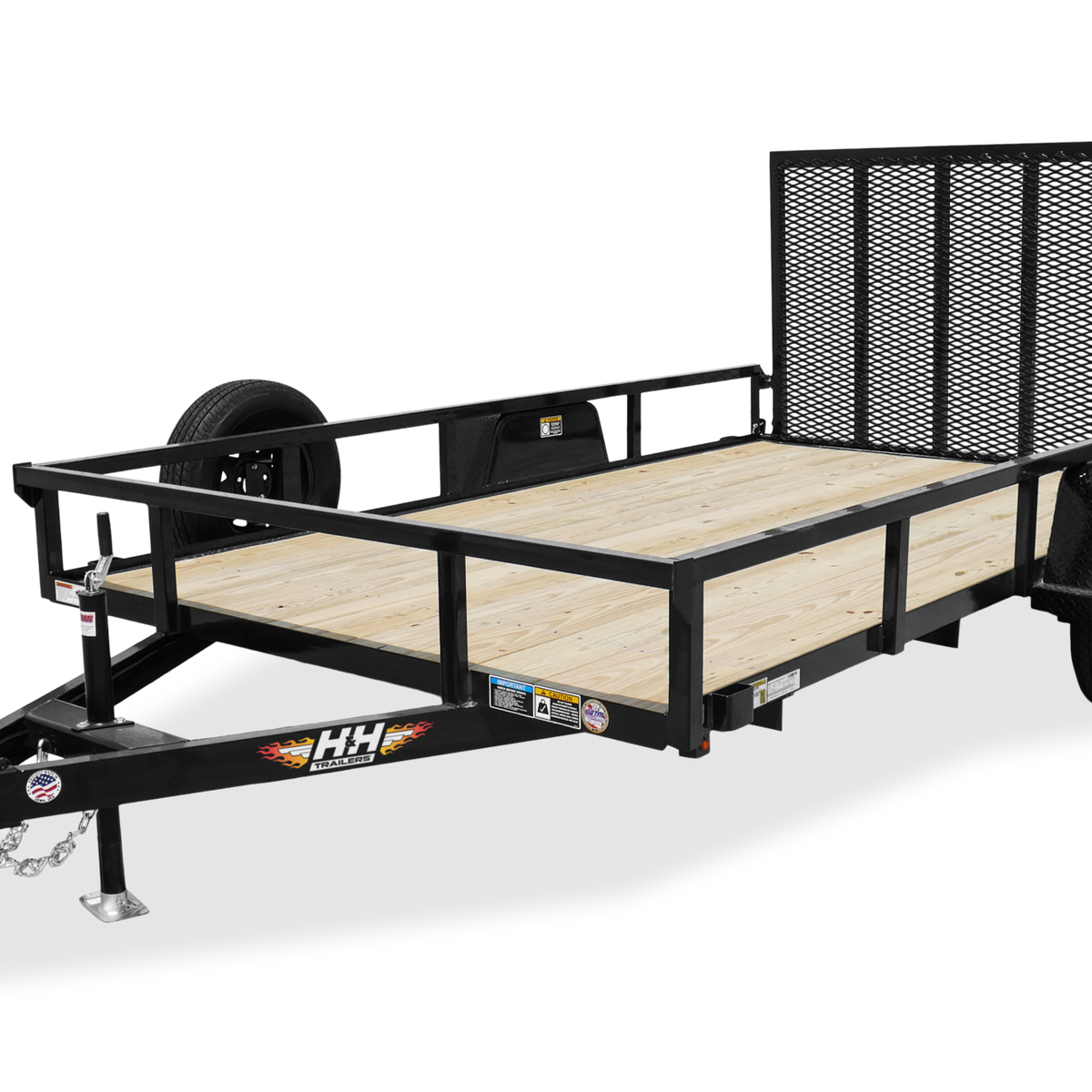 2024 H&H 82" X 14' RAIL SIDE UTILITY TRAILER