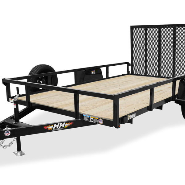 2024 H&H 82" X 14' RAIL SIDE UTILITY TRAILER