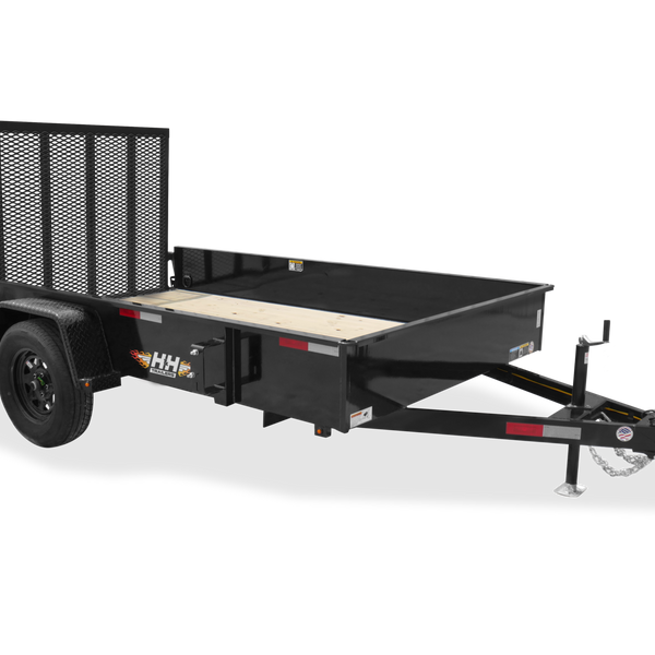 2024 H&H 76" X 12' SOLID SIDE UTILITY TRAILER